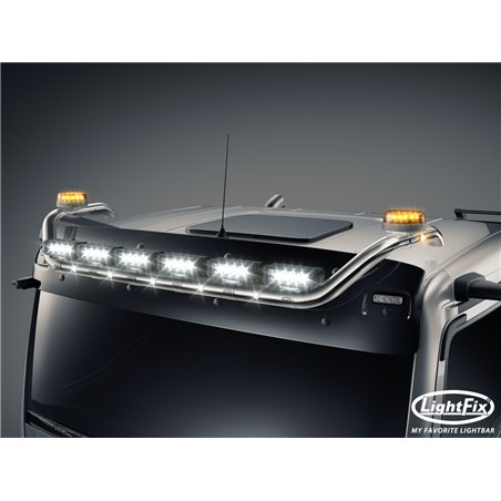 Roof bar - Lightfix - Sky-light - Prewired - High gloss stainless steel - MAN - TGL/TGM/TGS/TGX - GN/L/M/NN/TN/XL - 2020+