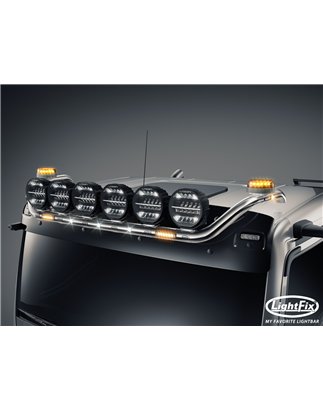 Roof bar - Lightfix - Sky-light - Prewired - High gloss stainless steel - MAN - TGL/TGM/TGS/TGX - GN/L/M/NN/TN/XL - 2020+