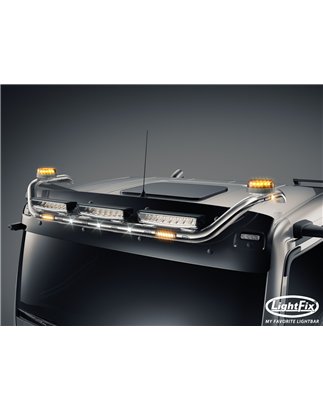 Dakbeugel - Lightfix - Sky-light - Voorbekabeld - Hoogglans RVS - MAN - TGL/TGM/TGS/TGX - GN/L/M/NN/TN/XL - 2020+