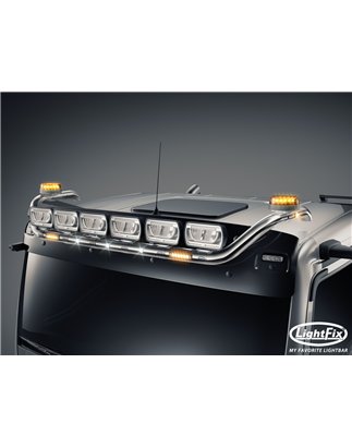 Dakbeugel - Lightfix - Sky-light - Voorbekabeld - Hoogglans RVS - MAN - TGL/TGM/TGS/TGX - GN/L/M/NN/TN/XL - 2020+