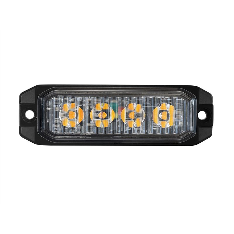 Warning light - Briod - Alert Mini - 4" - 10.1cm - Smoke - 1 flash pattern - Amber - R65 - 12V-24V Warning light - Briod - Alert Mini - 4" - 10.1cm - Smoke - 1 flash pattern - Amber - R65 - 12V-24V