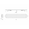 Blixtljusramp - Briod - Horizon 48 - 48.1" - 122.3cm - Smoke - 13 blixtmönster - Bärnsten - R65-2 - 12V-24V -