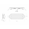 LED Warning lightbar - Briod - Horizon 24 - 30.1" - 76.5cm - Smoke - 13 flash patterns - Amber - R65-2 - 12V-24V