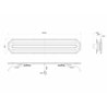 LED Warning lightbar - Briod - Horizon 42 - 42.1" - 107cm - Smoke - 13 flash patterns - Amber - R65-2 - 12V-24V