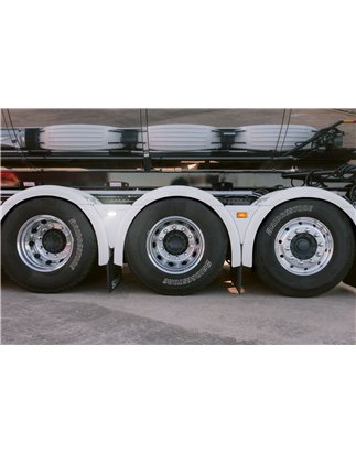Mudguard Wedges - TruckStyle Sweden - Scania Style XL - For original marker lights - White - For original marker lights - Set