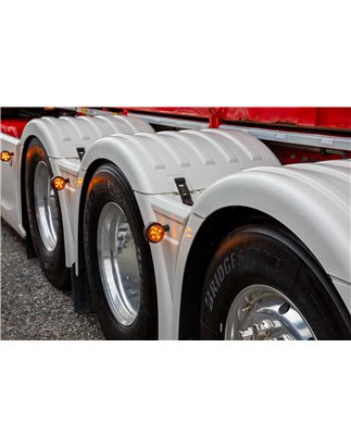 Spatbord strings - TruckStyle Sweden - Scania Style L - Wit - Set
