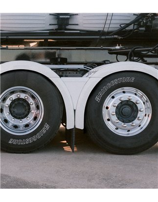 Spatbord strings - TruckStyle Sweden - Scania Style L - Wit - Set