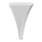Mudguard Wedges - TruckStyle Sweden - Flat L - White - Set Mudguard Wedges - TruckStyle Sweden - Flat L - White - Set