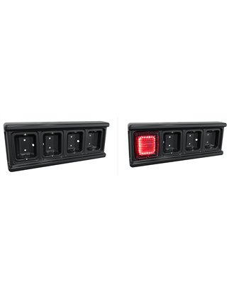 Montage - TruckStyle Sweden - Achterlicht Frame 4x - Square - 21.7" - 55cm - Zwart - Set
