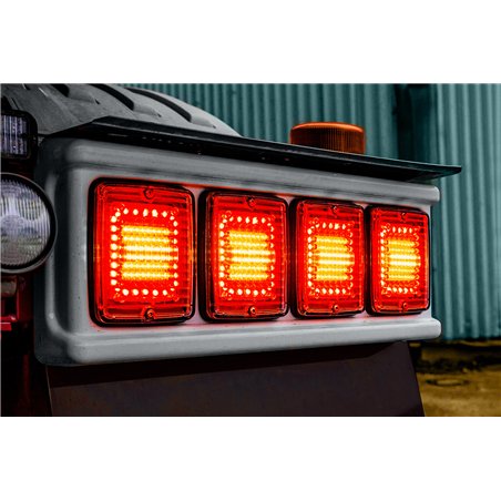 Montage - TruckStyle Sweden - Achterlicht Frame 4x - Square - 21.7" - 55cm - Zwart - Set