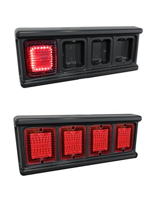 Montage - TruckStyle Sweden - Achterlicht Frame 4x - Square - 21.7" - 55cm - Zwart - Set