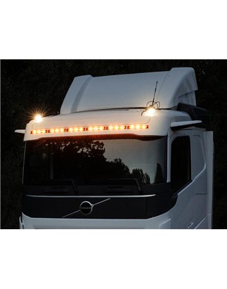 Sun visor - TruckStyle Sweden - Ymer 10 - Dynamic Lights - 6x in Sun Visor - Volvo - FH/FM/FMX - 4/5/Aero - Globetrotter/Globetrotter XL/Normal - 2013+
