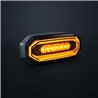 Blitzleuchte - Strands - FOR9T Aura - 5.2" - 13.2cm - Smoke - Positionslicht Amber - 20 Blitzmuster - Amber - R65-2 - 12V-48V