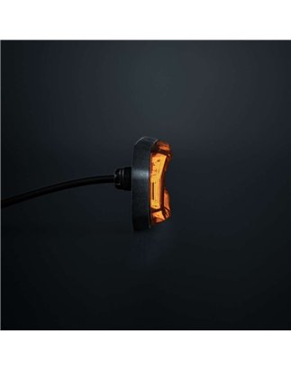 Flitser - Strands - FOR9T Aura - 5.2" - 13.2cm - Smoke - Positielicht Amber - 20 flitspatronen - Amber - R65-2 - 12V-48V