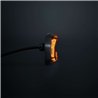 Warning light - Strands - FOR9T Aura - 5.2" - 13.2cm - Smoke - Position light Amber - 20 flash patterns - Amber - R65-2 - 12V-48