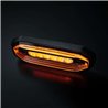 Blitzleuchte - Strands - FOR9T Aura - 5.2" - 13.2cm - Smoke - Positionslicht Amber - 20 Blitzmuster - Amber - R65-2 - 12V-48V