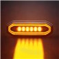 Warning light - Strands - FOR9T Aura - 5.2" - 13.2cm - Smoke - Position light Amber - 20 flash patterns - Amber - R65-2 - 12V-48V Warning light - Strands - FOR9T Aura - 5.2" - 13.2cm - Smoke - Position light Amber - 20 flash patterns - Amber - R65-2 - 12V-48V