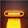 Blitzleuchte - Strands - FOR9T Aura - 5.2" - 13.2cm - Smoke - Positionslicht Amber - 20 Blitzmuster - Amber - R65-2 - 12V-48V
