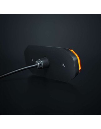 Warning light - Strands - FOR9T Aura - 5.2" - 13.2cm - Smoke - Position light Amber - 20 flash patterns - Amber - R65-2 - 12V-48