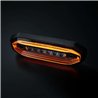 Warning light - Strands - FOR9T Aura - 5.2" - 13.2cm - Smoke - Position light Amber - 20 flash patterns - Amber - R65-2 - 12V-48