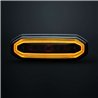 Blitzleuchte - Strands - FOR9T Aura - 5.2" - 13.2cm - Smoke - Positionslicht Amber - 20 Blitzmuster - Amber - R65-2 - 12V-48V