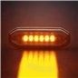 Warning light - Strands - FOR9T Aura - 5.2" - 13.2cm - Smoke - Position light Amber - 20 flash patterns - Amber - R65-2 - 12V-48V Warning light - Strands - FOR9T Aura - 5.2" - 13.2cm - Smoke - Position light Amber - 20 flash patterns - Amber - R65-2 - 12V-48V