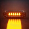 Warning light - Strands - FOR9T Aura - 5.2" - 13.2cm - Smoke - Position light Amber - 20 flash patterns - Amber - R65-2 - 12V-48