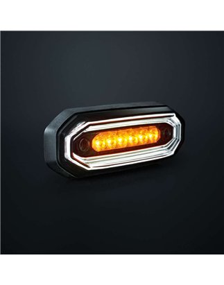 Flitser - Strands - FOR9T Aura - 5.2" - 13.2cm - Smoke - Positielicht Wit - 20 flitspatronen - Amber - R65-2 - 12V-48V