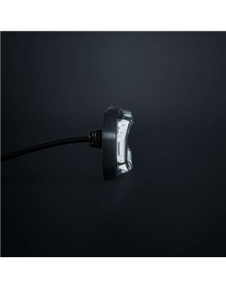 Warning light - Strands - FOR9T Aura - 5.2" - 13.2cm - Smoke - Position light White - 20 flash patterns - Amber - R65-2 - 12V-48