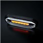 Warning light - Strands - FOR9T Aura - 5.2" - 13.2cm - Smoke - Position light White - 20 flash patterns - Amber - R65-2 - 12V-48V Warning light - Strands - FOR9T Aura - 5.2" - 13.2cm - Smoke - Position light White - 20 flash patterns - Amber - R65-2 - 12V-48V