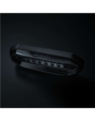Warning light - Strands - FOR9T Aura - 5.2" - 13.2cm - Smoke - Position light White - 20 flash patterns - Amber - R65-2 - 12V-48