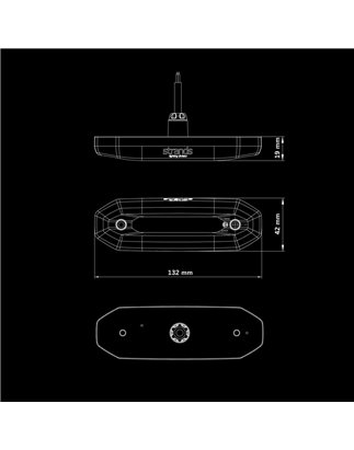 Warning light - Strands - FOR9T Aura - 5.2" - 13.2cm - Smoke - Position light Red - 20 flash patterns - Amber - R65-2 - 12V-48V