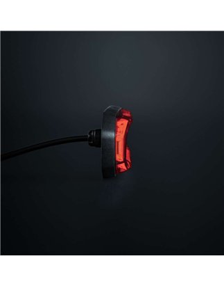 Warning light - Strands - FOR9T Aura - 5.2" - 13.2cm - Smoke - Position light Red - 20 flash patterns - Amber - R65-2 - 12V-48V
