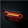 Warning light - Strands - FOR9T Aura - 5.2" - 13.2cm - Smoke - Position light Red - 20 flash patterns - Amber - R65-2 - 12V-48V