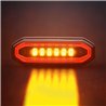 Blitzleuchte - Strands - FOR9T Aura - 5.2" - 13.2cm - Smoke - Positionslicht Rot - 20 Blitzmuster - Amber - R65-2 - 12V-48V