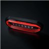 Warning light - Strands - FOR9T Aura - 5.2" - 13.2cm - Smoke - Position light Red - 20 flash patterns - Amber - R65-2 - 12V-48V