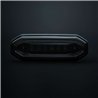 Warning light - Strands - FOR9T Aura - 5.2" - 13.2cm - Smoke - Position light Red - 20 flash patterns - Amber - R65-2 - 12V-48V