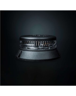 Beacon - Strands - Cruise Light - 4.3" - 11cm - Clear - Flat Transfer Plate - 11 flash patterns - Amber - R65 - 12V-48V