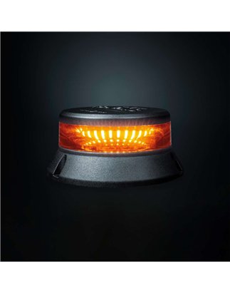 Beacon - Strands - Cruise Light - 4.3" - 11cm - Clear - Flat Transfer Plate - 11 flash patterns - Amber - R65 - 12V-48V
