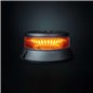 Varningsljus - Strands - Cruise Light - 4.3" - 11cm - Klar - Plan monteringsplatta - 11 blixtmönster - Bärnsten - R65 - 12V-48V -