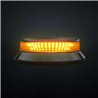 Zwaailamp - Strands - Cruise Light - 6.5" - 16.5cm - Smoke - Vlakke bevestigingsplaat - 12 flitspatronen - Amber - R65 - 12V-48V