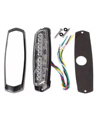 Flitser - Axixtech - SM6-D - Dual Color - 5.4" - 13.7cm - Helder - 28 flitspatronen - Wit/Amber - R65-2 - 12V-24V