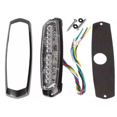 Flitser - Axixtech - SM6-D - Dual Color - 5.4" - 13.7cm - Helder - 28 flitspatronen - Wit/Amber - R65-2 - 12V-24V