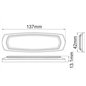 Flitser - Axixtech - SM6-D - Dual Color - 5.4" - 13.7cm - Helder - 28 flitspatronen - Wit/Amber - R65-2 - 12V-24V