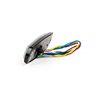 Blixtljus - Axixtech - SM6-D - Dual Color - 5.4" - 13.7cm - Klar - 28 blixtmönster - Bärnsten/Blå - R65-2 - 12V-24V -
