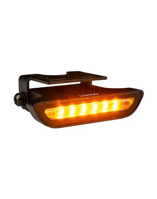 Tail light - Ledson - Nano Signal - 3.5" - 9cm - Clear - Rev - Flash - 1 flash pattern - 12V-36V