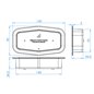 Mounting - Nedking - Frame Double Burner - 6.3" - 16cm - Black Mounting - Nedking - Frame Double Burner - 6.3" - 16cm - Black