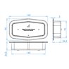 Mounting - Nedking - Frame Double Burner - 6.3" - 16cm - Black