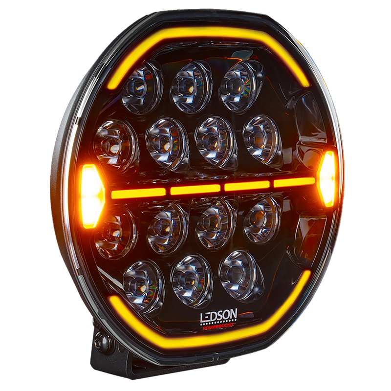 Driving light - Ledson - Herox 9+ - Strobe - 8.9" - 22.6cm - Smoke - PowerTouch - Position light White/Amber - 5 flash patterns - Driving Driving light - Ledson - Herox 9+ - Strobe - 8.9" - 22.6cm - Smoke - PowerTouch - Position light White/Amber - 5 flash patterns - Driving