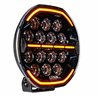 Extraljus - Ledson - Herox 9+ - Strobe - 8.9" - 22.6cm - Smoke - PowerTouch - Positionsljus Vit/Bärnsten - 5 blixtmönster - Driv